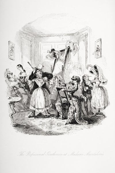 Il gentiluomo professionista da Madame Mantalini, illustrazione da 